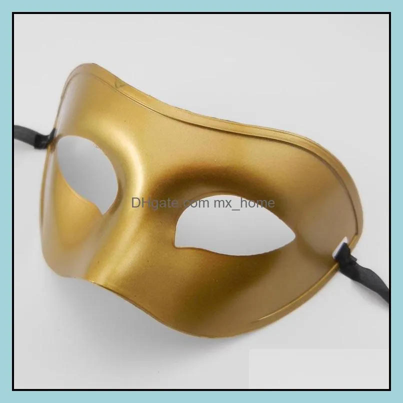 DHL Express Shipping Free Men`s Mardi Gras Masks Masquerade Party mask Halloween Mask Plastic Half Face Mask