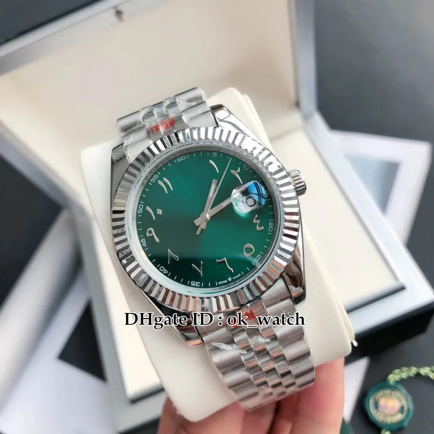 Nuovo 41mm GDF 904L 126334 Miyota orologio automatico da uomo quadrante verde zaffiro bracciale in acciaio inossidabile orologi da polso da uomo d'affari 5 colori