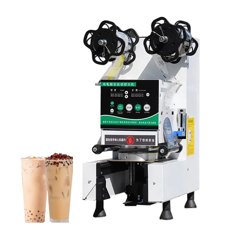 BEIJAMEI Commercial Cup Film Sealer Sealing Machine Manual Automatic Milk Tea Seal For 9cm / 9.5cm Plastic Paper Cup