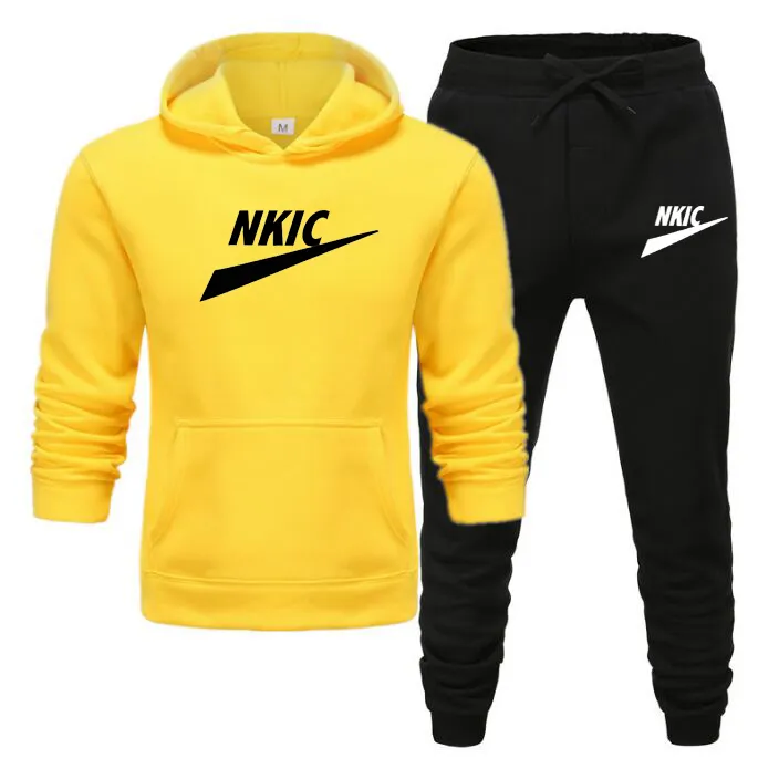 Mens Tracksuit Set Two Piece Men Sports Wear Fashion Brand Jogging