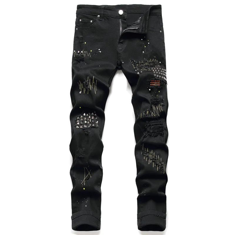 Cool ripped jeans outlet