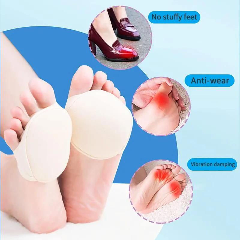 Socks & Hosiery 5 Pairs Honeycomb Fabric Forefoot Peds Women High Heels Liners Half Insoles Invisible Foot Pain Care Absorbs Five Toes