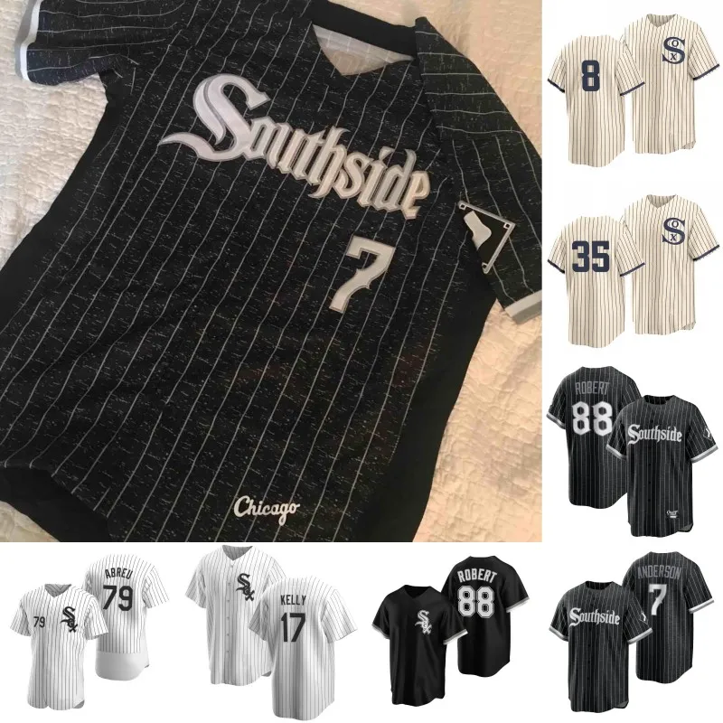 White Sox City Connect AJ Pollock 2021 Field of Dreams Jersey Chicago Yasmani Grandal Jose Abreu Luis Robert Gavin Tim Tim Anderson Yoan Moncada Bo Jackson Jerseys