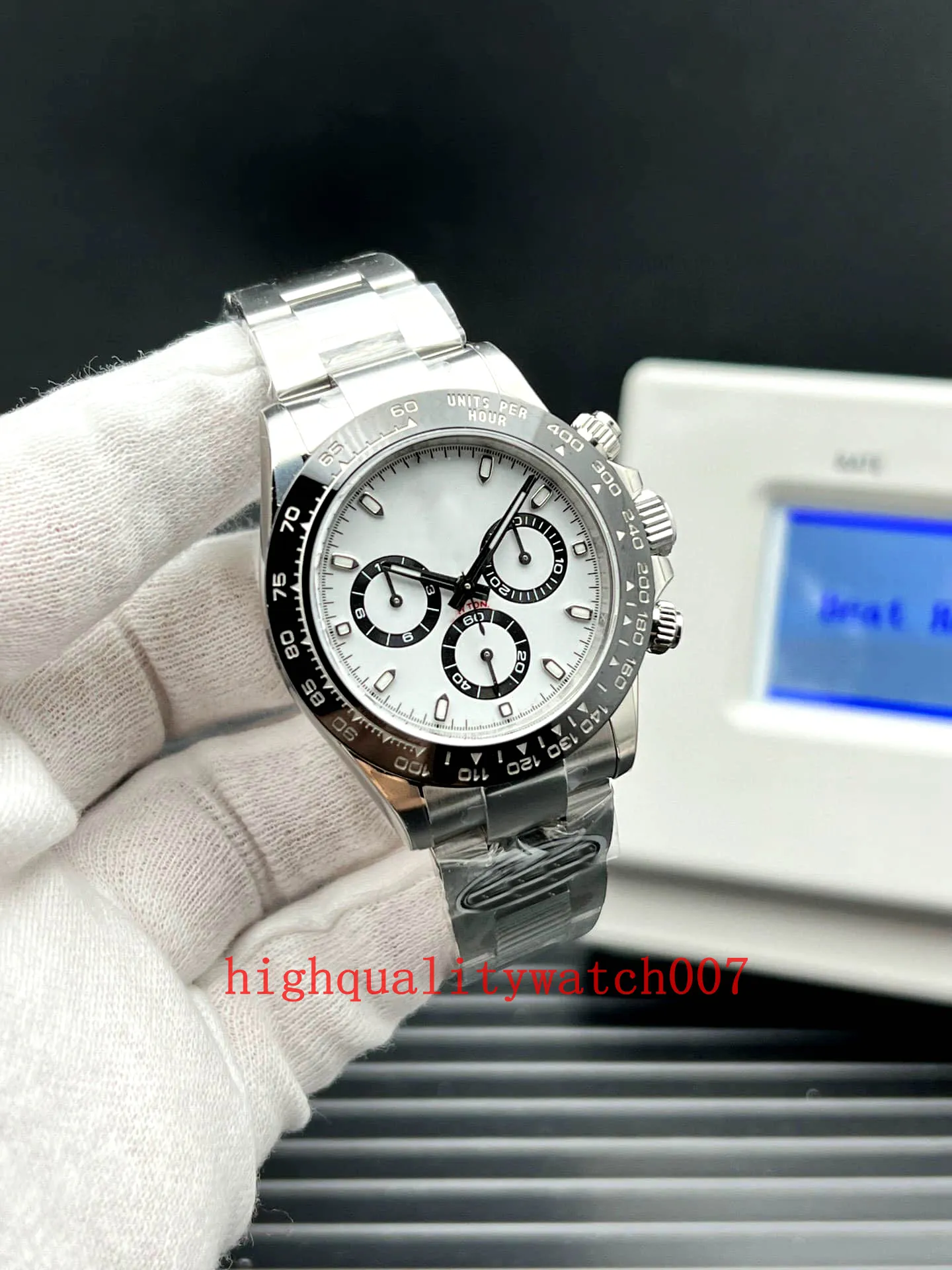 Orologio Uomo Analogico Quarzo Cronografo, Cassa 51mm Quadrante Blu Acciaio, Sportivo Elegante Impermeabile - 6