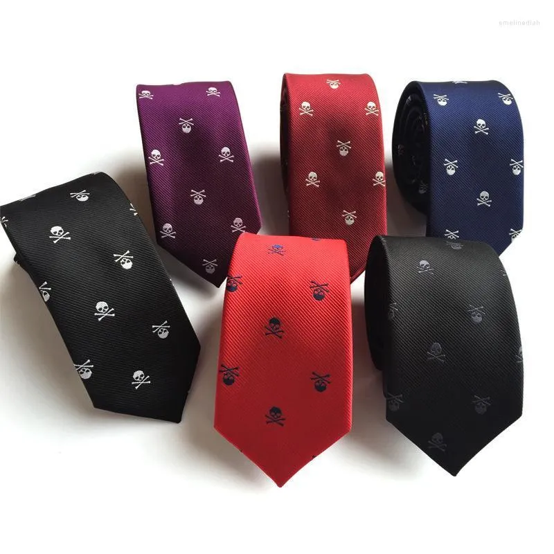 Галстук галстуки с галстуками для мужчин 6 Цветов Хэллоуин Слим 6 см 1200 игла узкая версия фестиваля призраков Tiebow Emel22