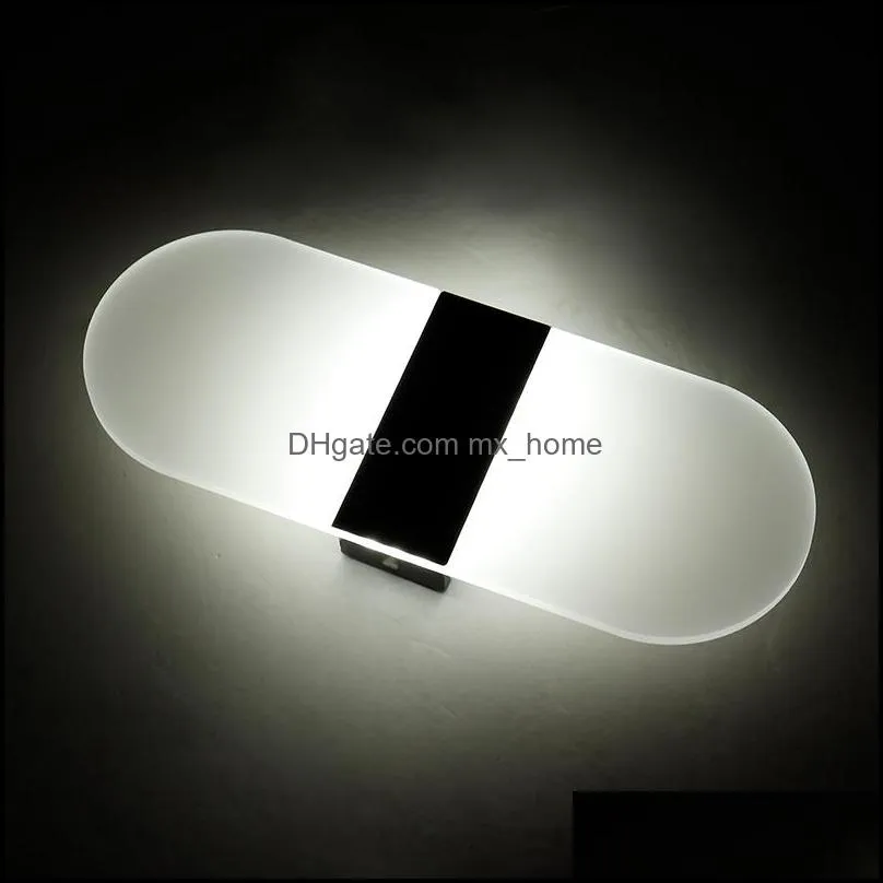 29x11cm Modern LED Wall Light 85-265V Acrylic Bedroom Bedside Light Living Room Balcony Aisle Wall Lamp Corridor Sconce Lamp