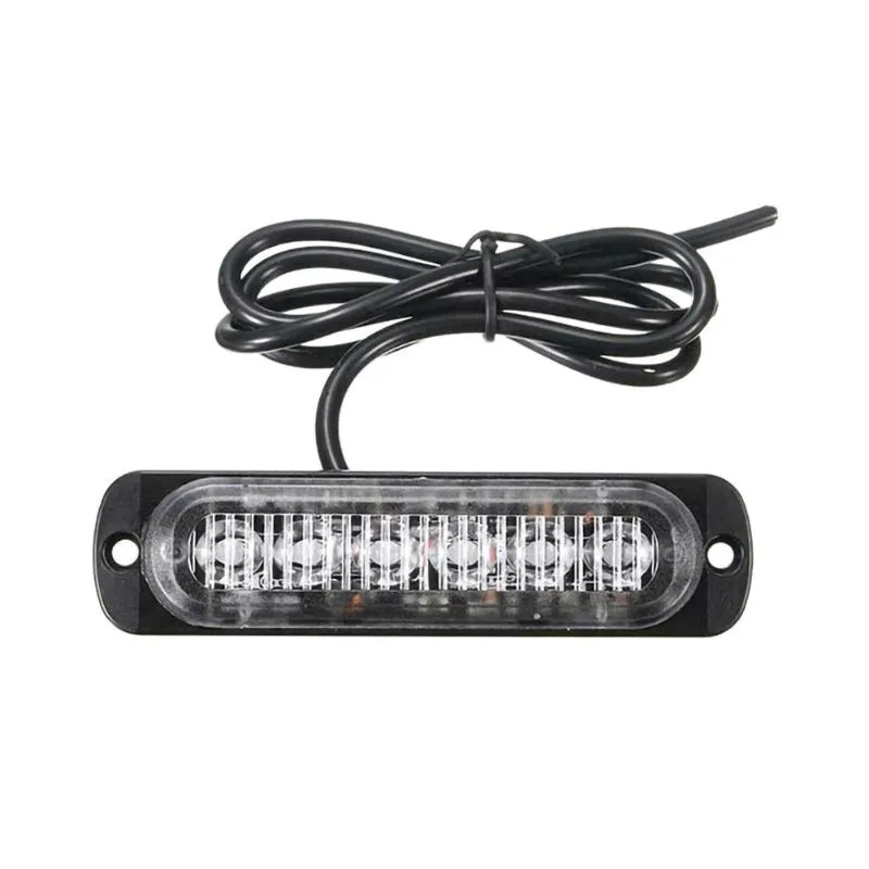 Nödlampor 12V 24V Truck Trailer Side Marker Indikatorer Ljus 6 LED-lampor Varning Billampor för SUV Van