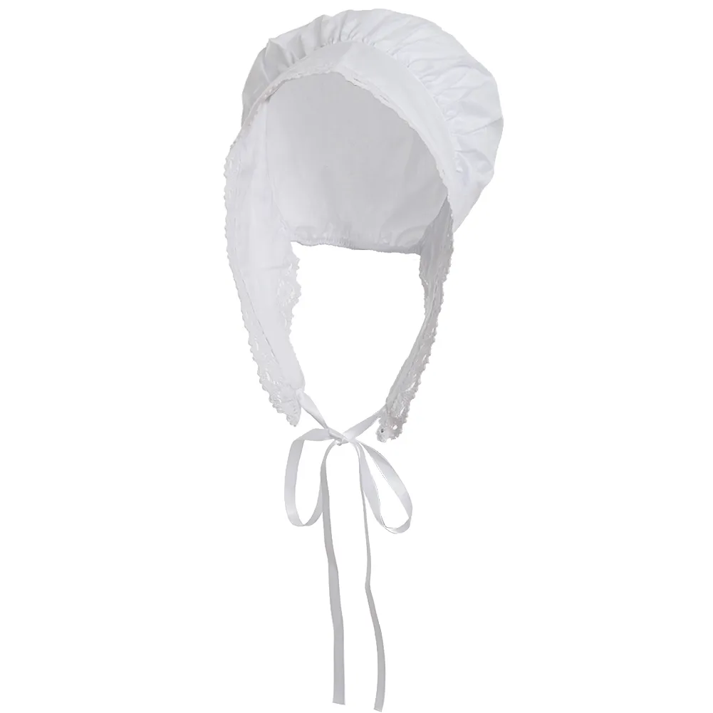 Bonnet blanc chapeau coiffe femmes femme de chambre Cosplay Costume accessoires accessoire Vintage femme de chambre vadrouille casque