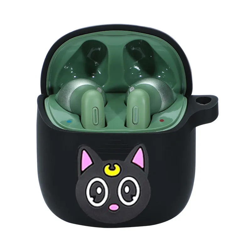 For JBL Tune 220 Case Cute Cartoon Funny Animal Silicone Earphones