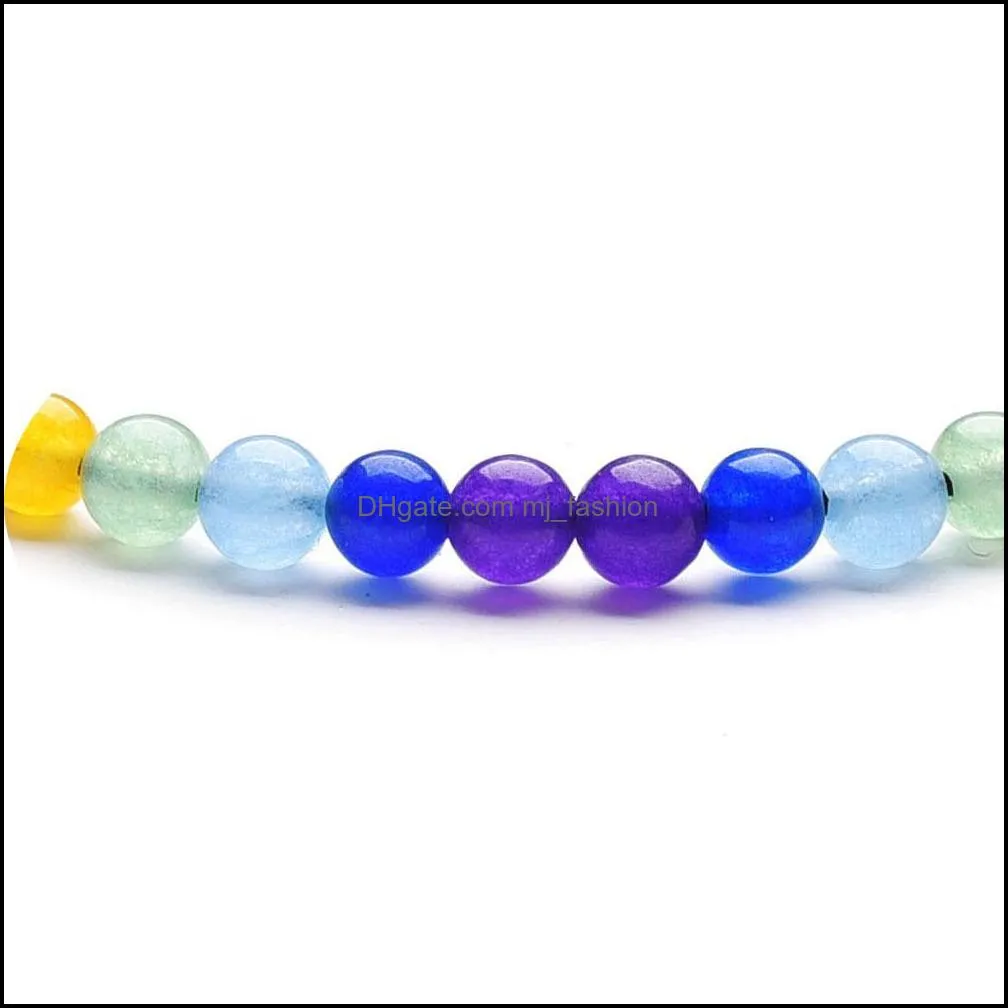4mm thin natural crystal stone yoga 7 chakras healing balance reiki prayer stones bracelet for women