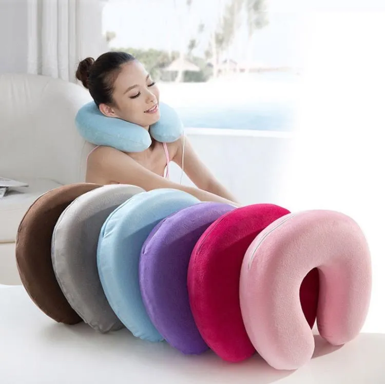 Plane Car U Shaped Travel Pillow Portable Neck Rest U Shap Pillow Multifunction Memory Foam Pillow Soft U Shaped Anti Allergy Pillows SN6616 From Szyang 3.38 DHgate.Com
