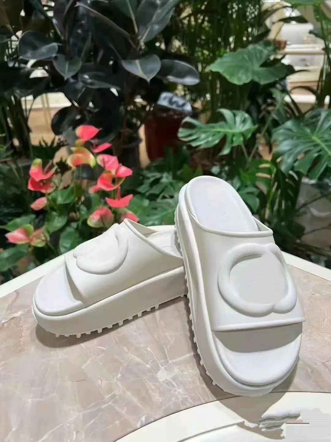 Paris Luxury Waterproof G Rubber Slipper Sandals Women's Designers Thick-soled Slide Slippers Fashion Outdoor Beach Summer Loafers Flip Flop