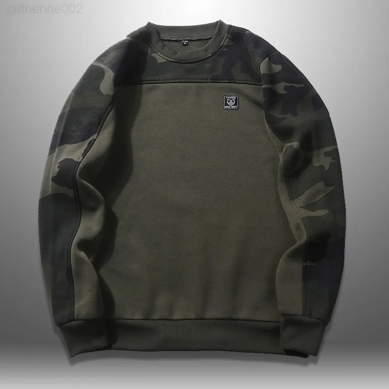 Camouflage Sweatshirt Men Autumn Spring Mens Hoodies Military Style Fashion Long Sleeve Pullover Man Sudaderas Para Hombre 2021 G220729
