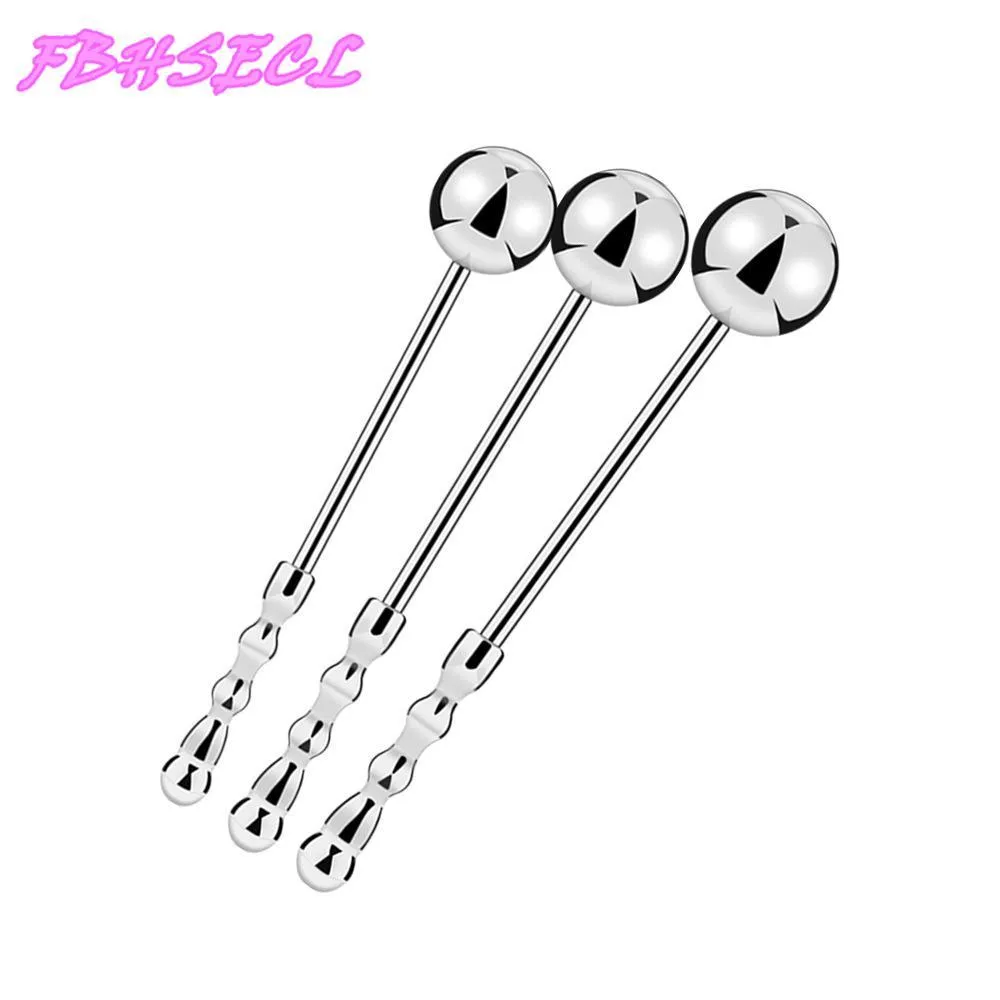 FBHSECL Prostate Stimulation sexy Toys For Women Anus Dilation Erotic Anal Plug Metal Butt Beads Shop S/M/L