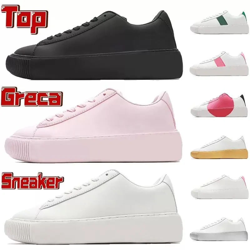 2022 Qualità Greca Sneaker Scarpe casual da uomo Nero Bianco Scritta Rosa Rosso Oro Argento Verde Tag Luxury Designer Donna Scarpe da ginnastica basse Best 1Top
