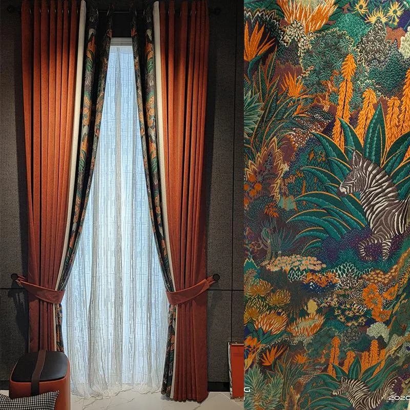 Cortinas cortinas cortinas para sala de estar quarto de jantar luxuoso atmosfera elegante