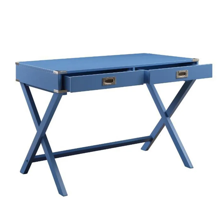ACME Amenia Pisanie biurko, niebieski wykończenie 93000 Stół meblowy Table237U