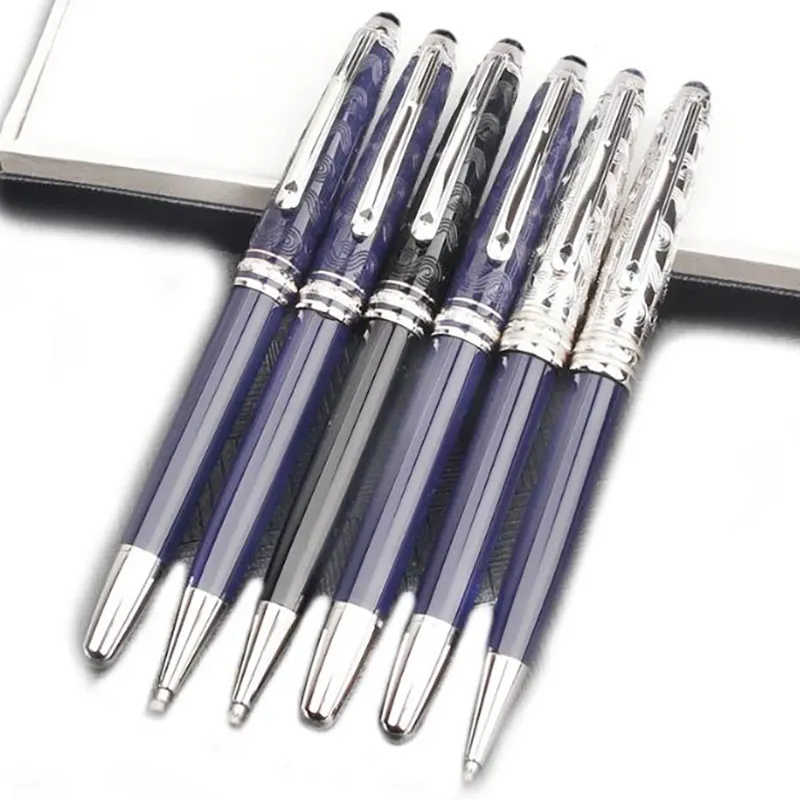 5A Lüks MSK163 Koyu Blue Reçine Klasik Tükenmez Kalem Sınırlı Sürümü (80 Günde Dünyada) Seri Numarası