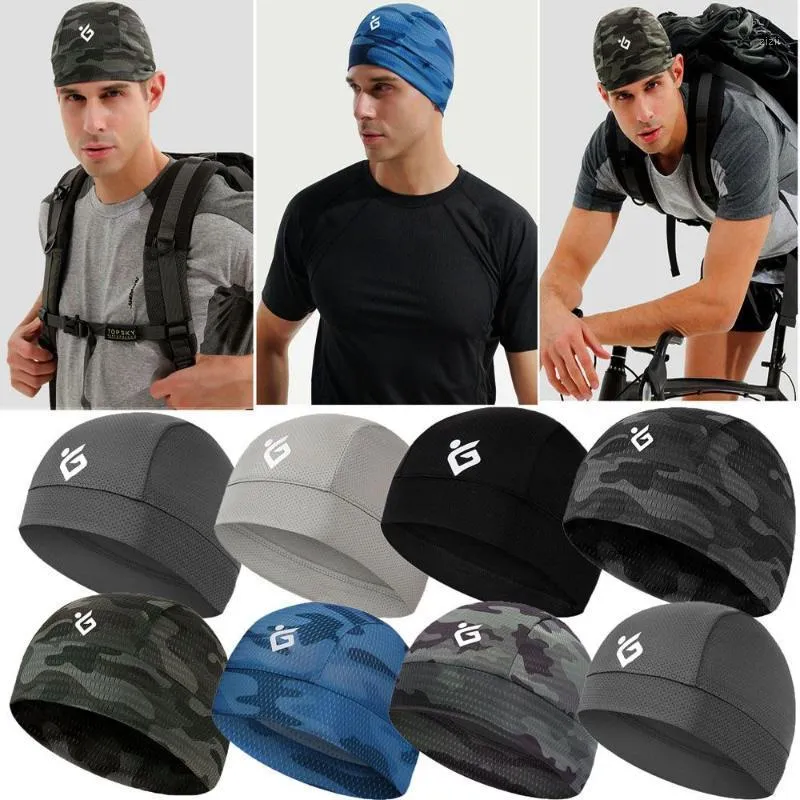 Cycling Caps & Masks Discoloration 7 Colors Odorless Sweat-absorbent Running Hat Breathable Sweat Wicking Outdoor Cooling Cap