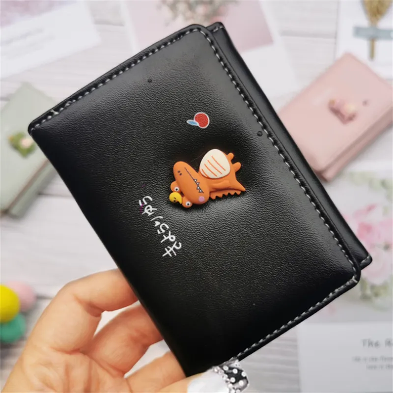 Coin Purses New Ins Mini Personality Cute Leather Wallet Korean Version Of The Lady Cross-border Short Small Three Fold Wallet