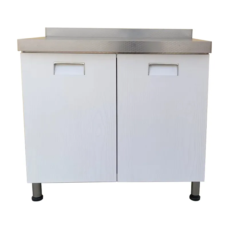 Paslanmaz çelik dolap mutfak masası çok işlevli saklama dolapları üst düzey dolaplar özelleştirilebilir