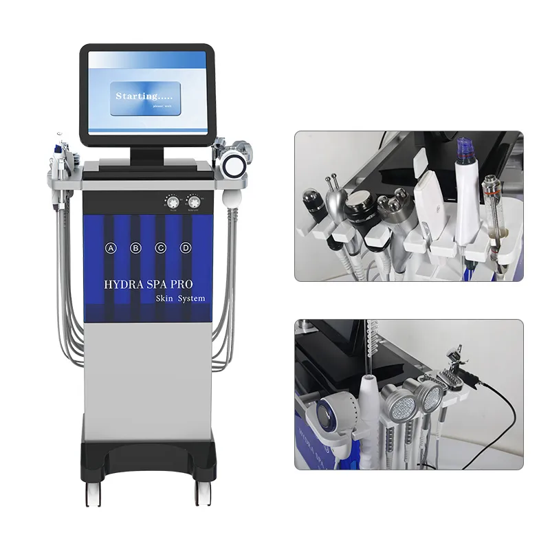 Hot Sell 14 in 1 multifunctionele gezichtsschoonmachine Hydrafacial machines 14 in 1 microdermabrasie gezichtshuidverzorging spa -apparatuur