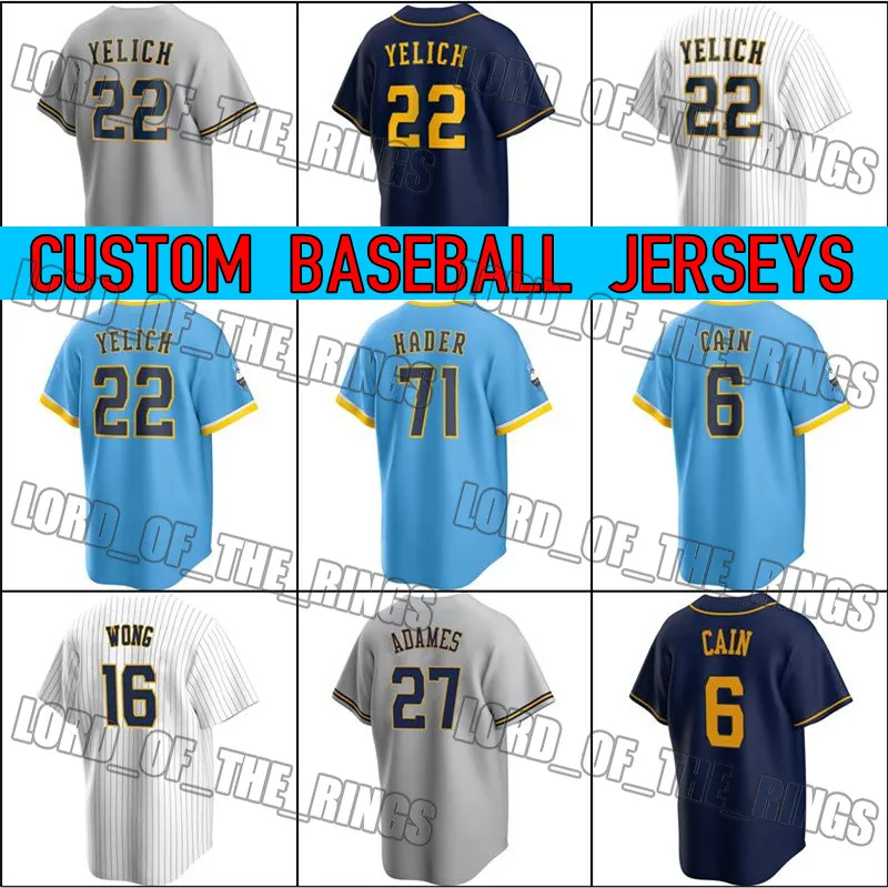 Milwaukee City Connect Baseball 22 Christian Yelich Jersey Willy Adames