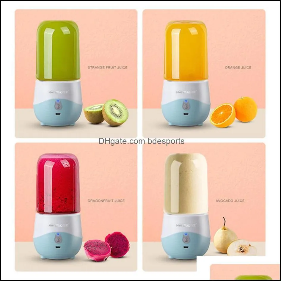 Mini Blender Cup Electric Juicer Portable USB Blenders Wireless Pressing Juice Manual Charging Juicer by sea RRA12749