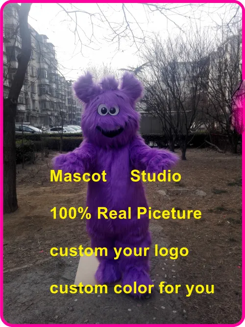 Disfraz de mascota monstruo púrpura, disfraz de fantasía personalizado alienígena púrpura, kits de anime, disfraz de Carnaval 401646