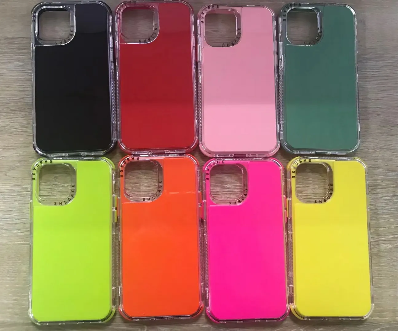 Defender Cases Candy Colors Cover 3in1 TPU 2.0mm With Airbags for iPhone13pro 12 max 11 XR XS 8 SamsungGalaxyS22 S21 PLUS Ultra A12 A32 A51 A71 A52 A72 Xiaomiredminote11