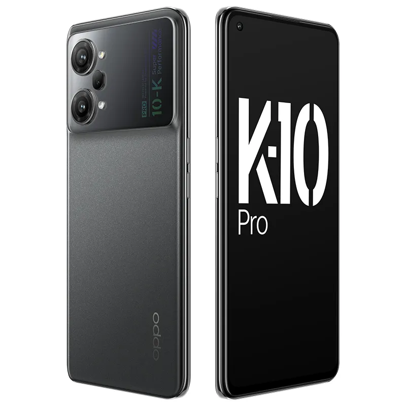 Telefono cellulare originale Oppo K10 Pro 5G 12 GB RAM 256 GB ROM Snapdragon 888 50 MP AF NFC 5000 mAh Android 6,62 "120 Hz OLED E4 ID impronta digitale a schermo intero Face Smart Cell Phone