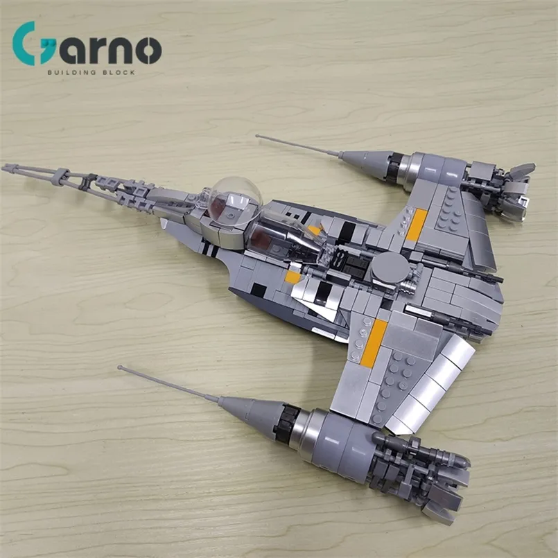 Garno Space Wars Arme Mandaloriens Djarin s N 1 Starfighters Vaisseau Spatial 75325 Blocs de Construction Construire Garçons Jouets pour Enfants Cadeau 220715