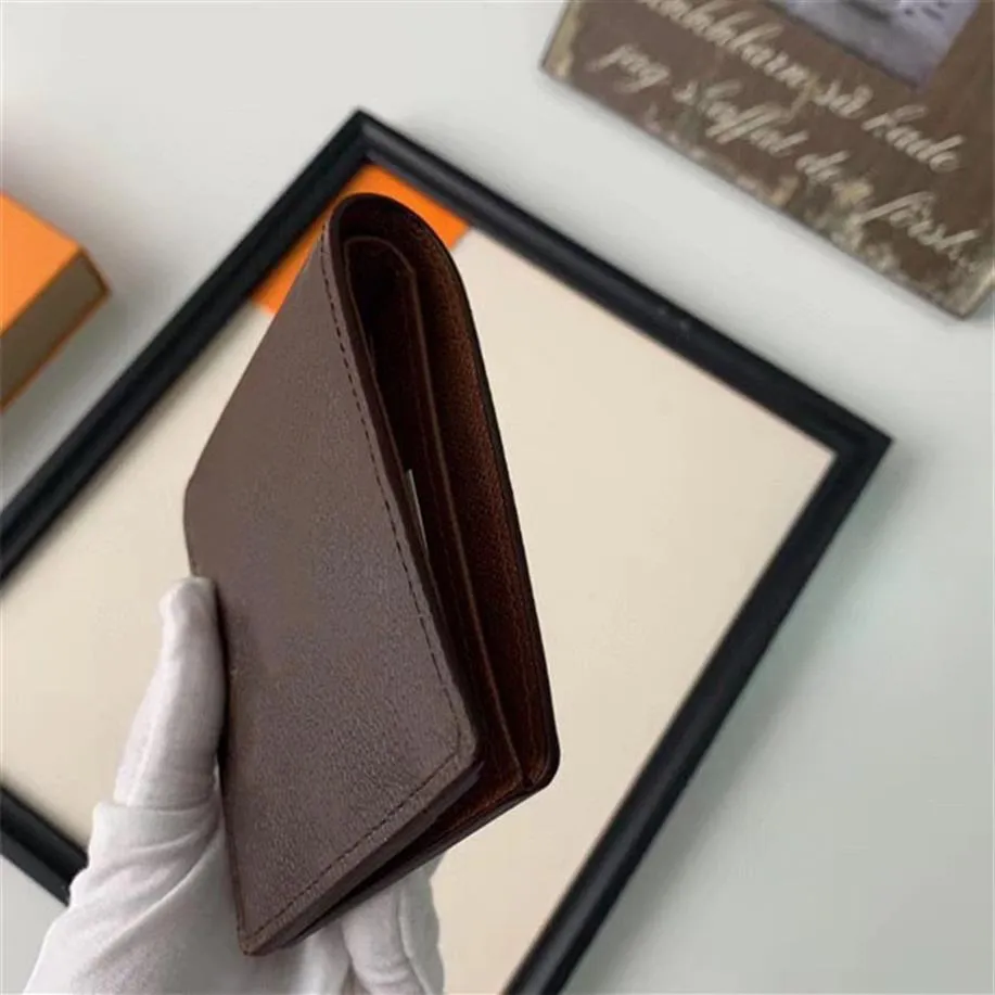 مخلب الأزياء محفظة جلدية أصلية مع صندوق الغبار صندوق محفظة حقيقية الصور الكاملة 221a