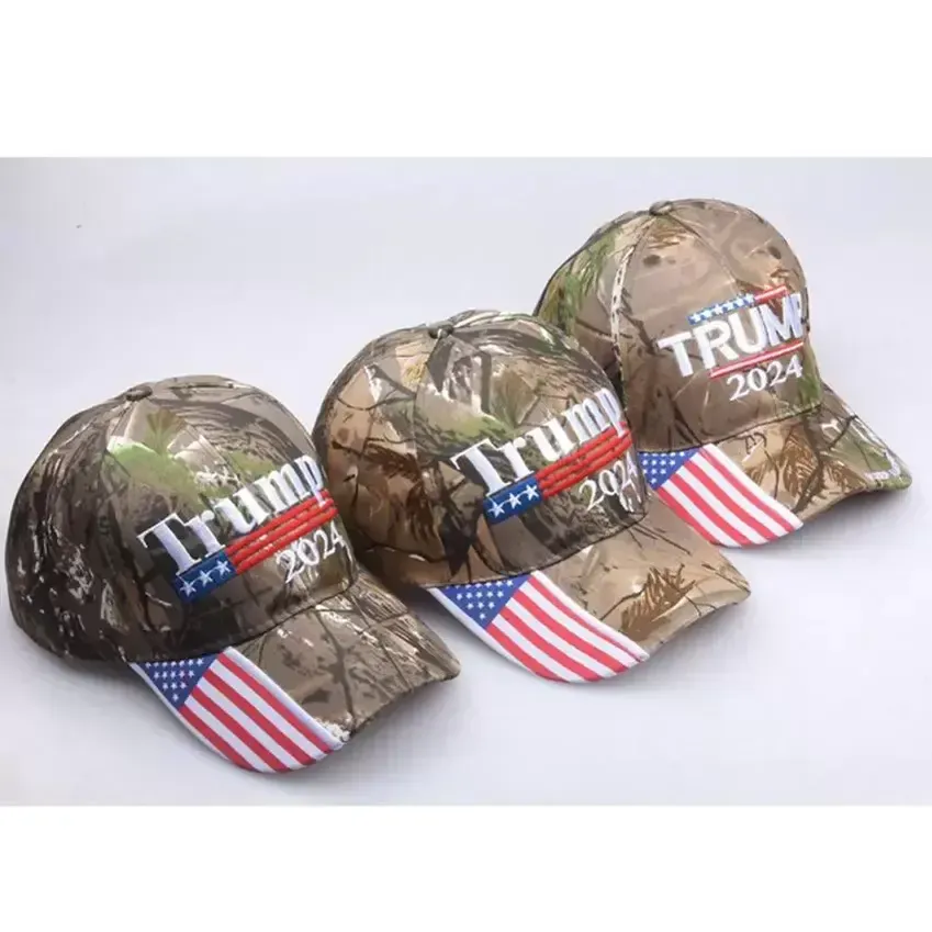 Дональд Трамп 2024 шляпы камуфляж в США президентские выборы бейсбол шапки регулируемые на открытом воздухе камуфляж камуфльской партии Party Hat BES121