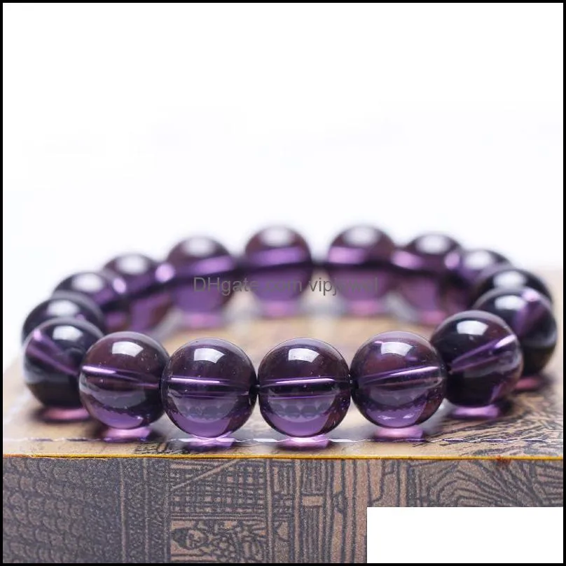 beaded bracelets stretch 8mm natural stone beads carnelian amethyst round beads bracelet purple healing crystal bracelets vipjewel