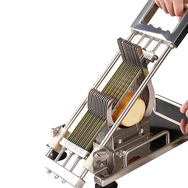 BEIJAMEI Manual Bacon Blade Slicer Machine Stainless Steel Fruits Vegetables Cutting Household Cucumber Potato Slicing