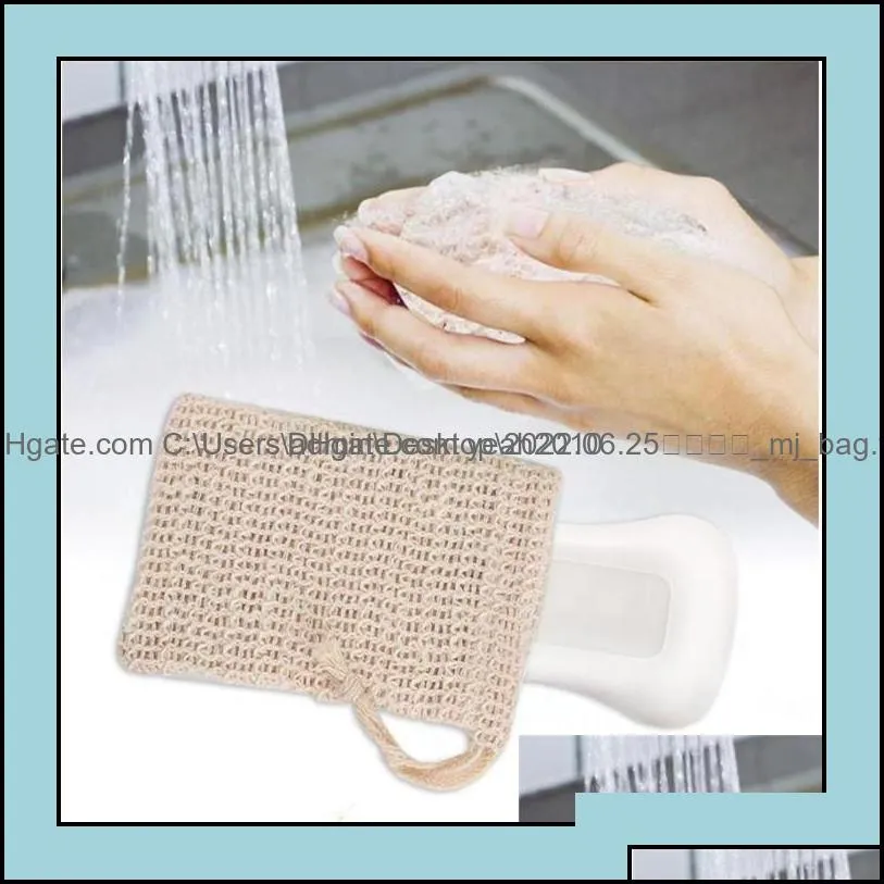 Brushes, Sponges Scrubbers Bathroom Aessories Home & Gardennatural Exfoliating Mesh Sisal Soap Saver Bag Pouch Holder For Shower Bath