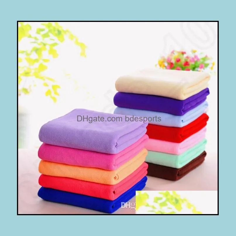 Microfiber Bath Towels Beach Drying Bath Washcloth Shower Towel Swimwear Travel Camping Towels Shower Cleaning Towels 70x140cm KKA1406