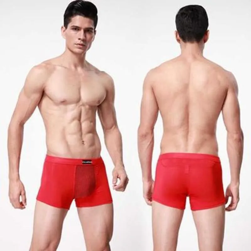 Boxer pour hommes, sous-vêtements, slip doux, évacuant l'humidité, respirant, 2022