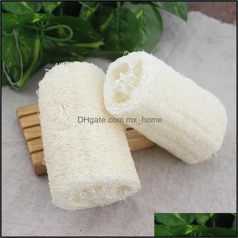 4/5/6 Inches Natural Flatten Loofah Dish Cleaning Brush Dishwashing Ball Washing-up Loofah Sponge Bath Shower Tool hot AAA990