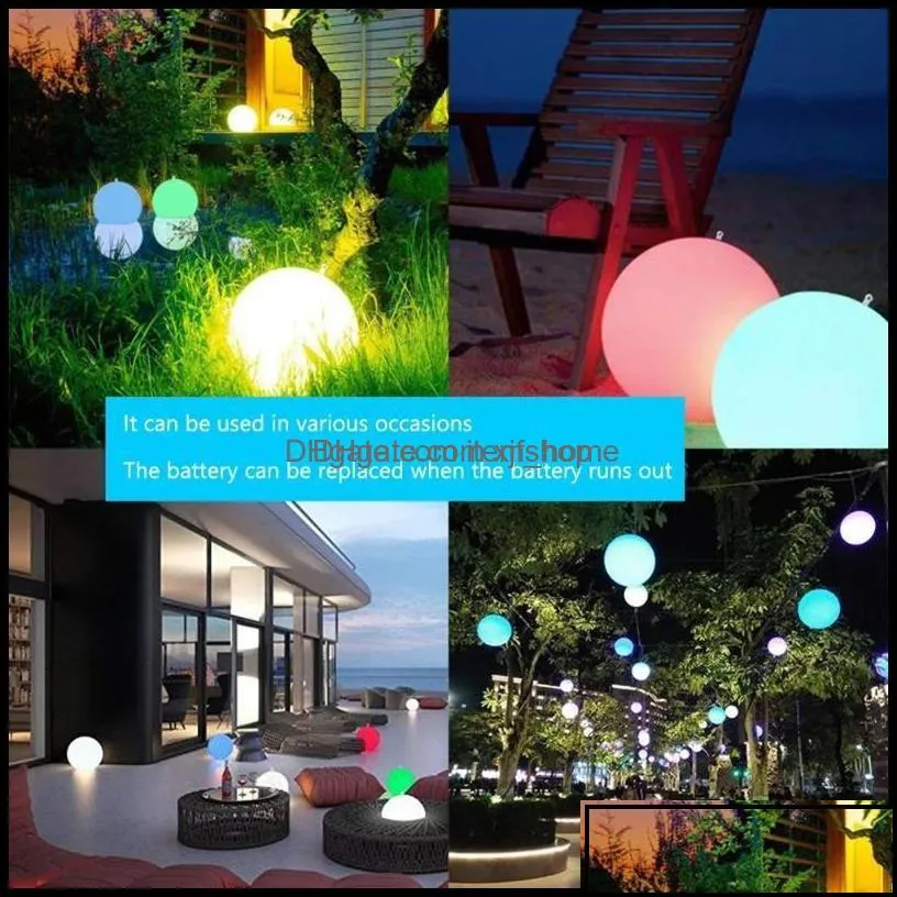 Pool Water Sports Outdoorspool & Aessories Outdoor Waterproof 13 Color Glowing Ball Led Garden Beach Party Lawn Lamp Swimming Floating