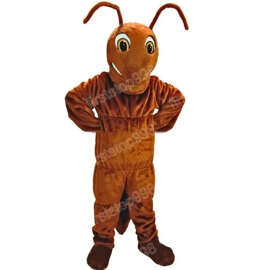 Halloween Brown Ant Mascot Costume High Quality Cartoon Anime theme character Adults Size Christmas Outdoor Advertising Outfit Suit