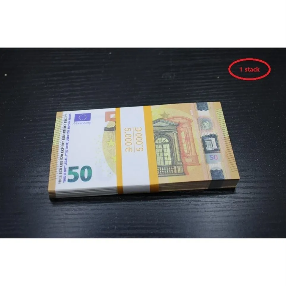 Toy Dollar Fake bill euros prop simulates movie props bar atmosphere coin counterfeit Copy money bank Notes273b
