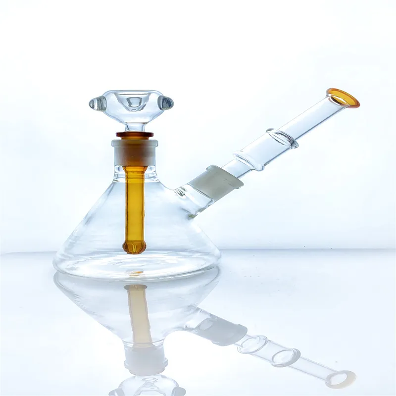 Spot Amazing Features High Quality Glass hookah Shisha, Mini Converting Rig 2-in-1 Tube (G313)