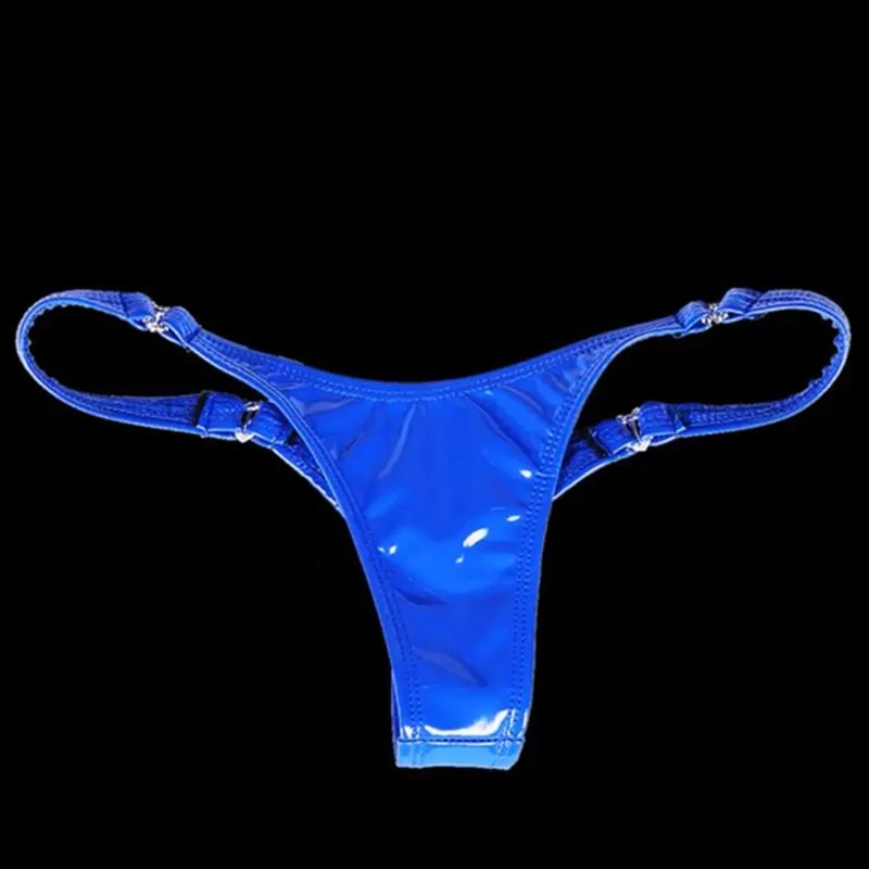 Womens Panties Sexy Glossy Tight PU Leather Thong Women Men Low Rise Briefs  Knicker Sex Love Underwear Club Gay Erotic Lingerie T Back G St From 11,84  €