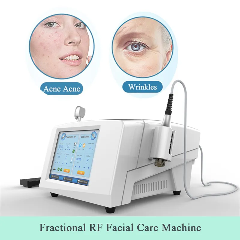 Professional Fractional RF Equipment Microneedling Microneedle RF Instrument with Cryo Cold & Heat Hammer Stretch Marks Scar Removeral Micro Needle Machine