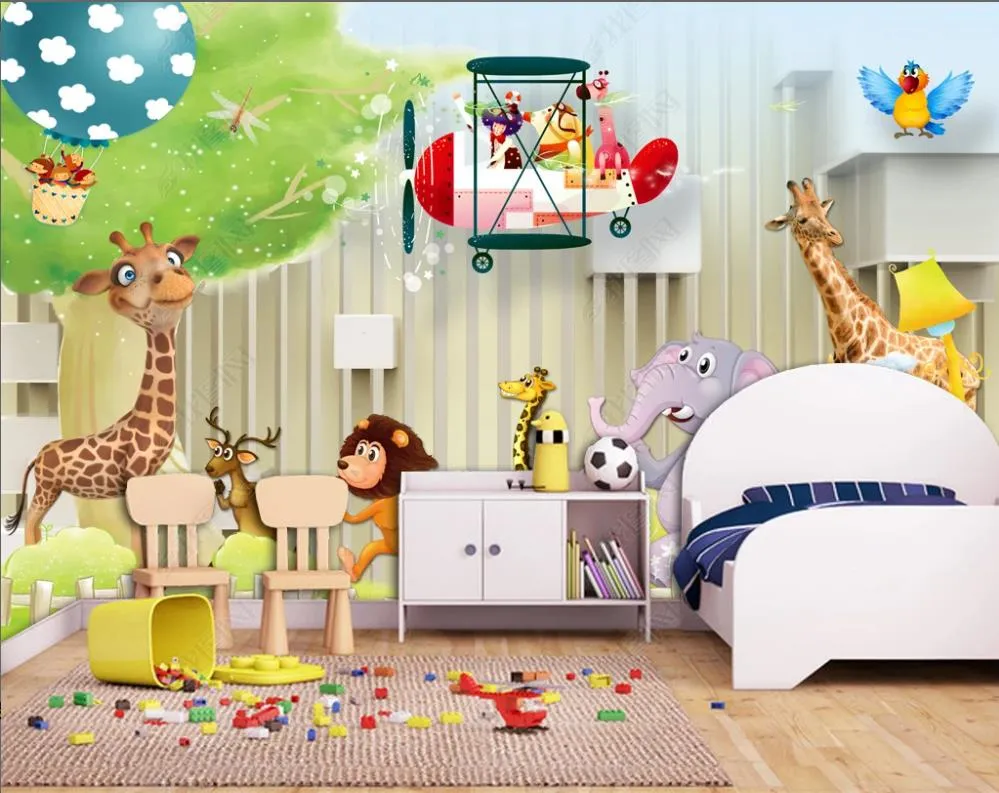 papel de parede 3D wallpaper Animal children's paradise room mural wallpaper for bedroom walls modern background wall