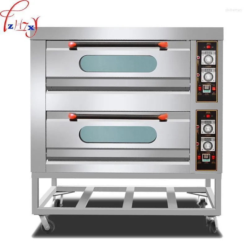 Brotbackautomaten 220/380 V, 13,6 kW, kommerziell, großformatig, mit zwei Vierplatten, normaler Ofen, digitaler Multifunktions-Kuchen/Pizza/Brot, 1 Stück, Phil22