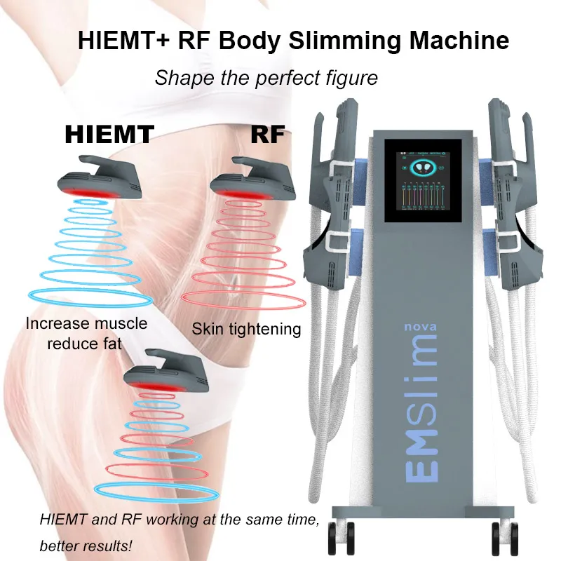 Emslim Body Kształtowanie usuwania tłuszczu Stymulacja mięśni Budycja HIEMT RF Skokanie skóry Dokręcanie przesuwu maszyna piękności Nie inwazyjna