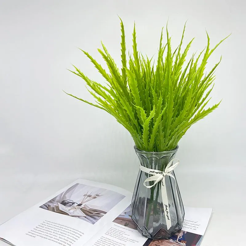 Decoratieve bloemen kransen kunstmatige buitenplant plastic groene struik tarwe gras tuin binnen en decoratie zaailing grasdecorati